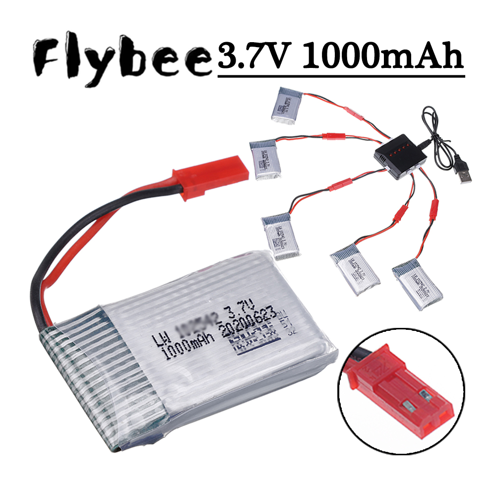 Drone Battery Charger - Batterie Lipo 3.7V 1000mah et chargeur