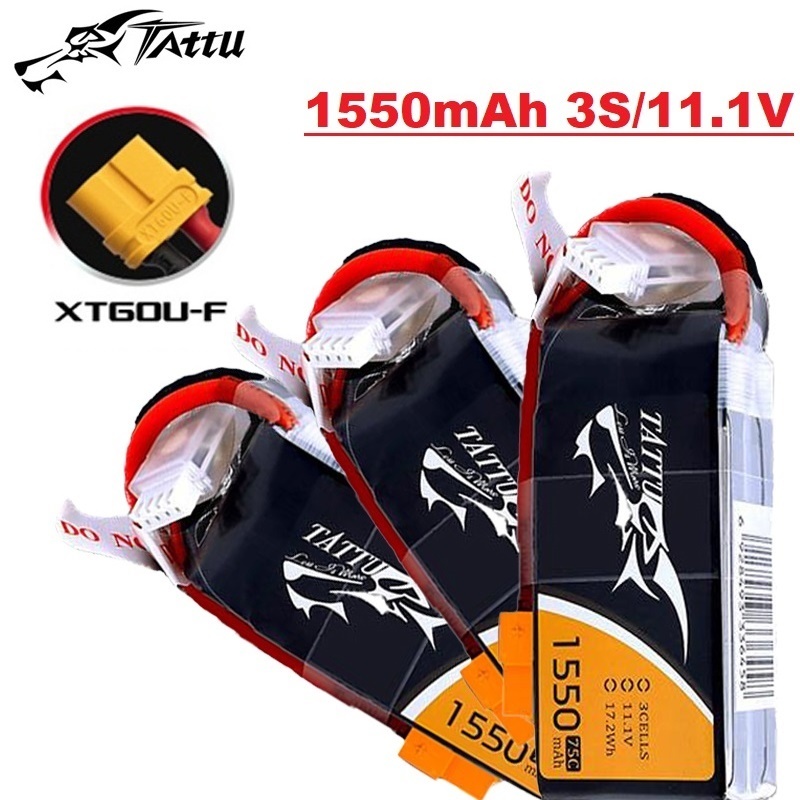 Drone Battery Li-Ion - TATTU-Batterie pour Hélicoptère RC, Quadcopter, FPV,
